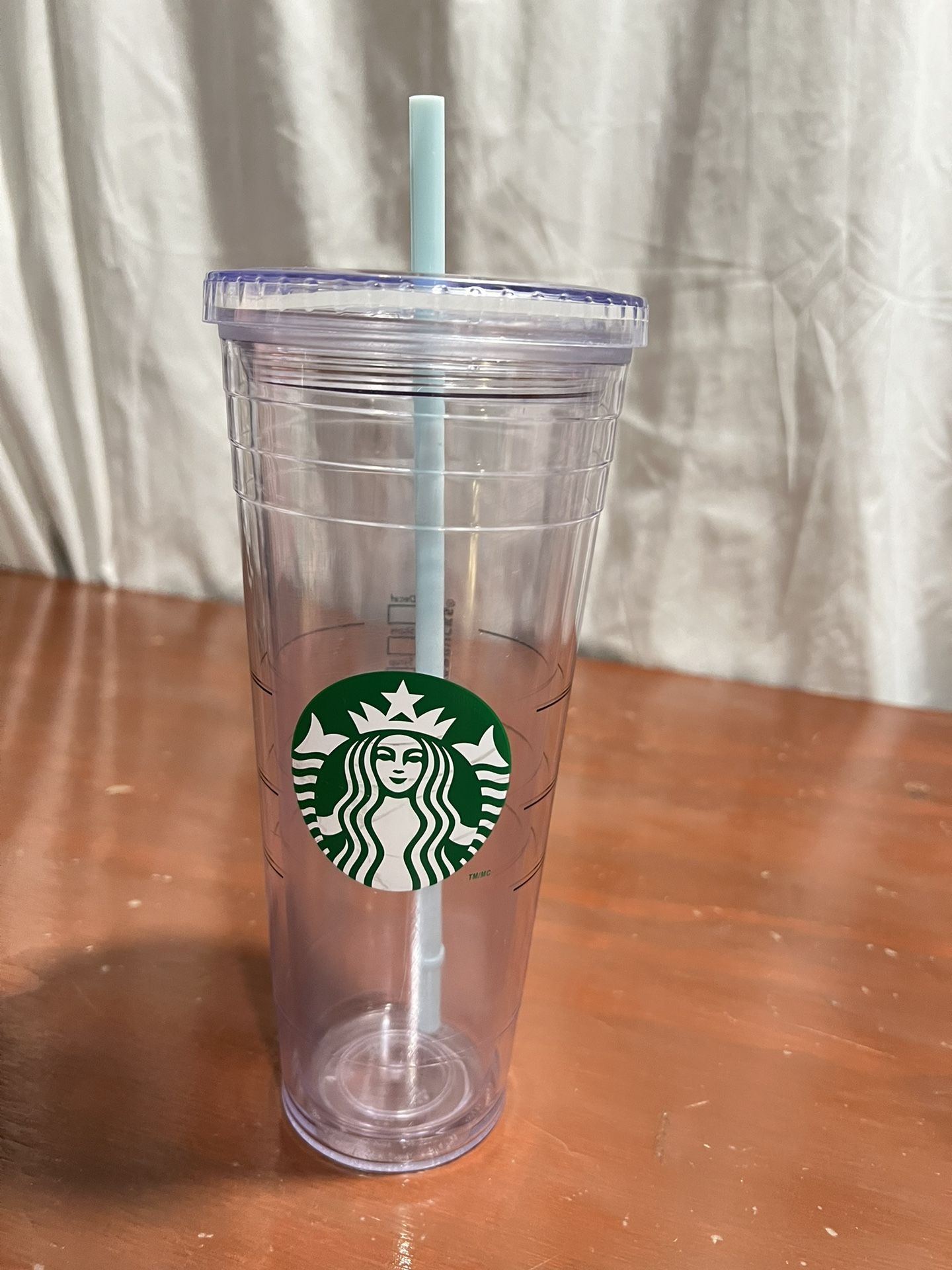 Starbucks Cold Cup - Vaso transparente Venti con logotipo de paja verde, 24 onzas Logo a little mistreated details in photos