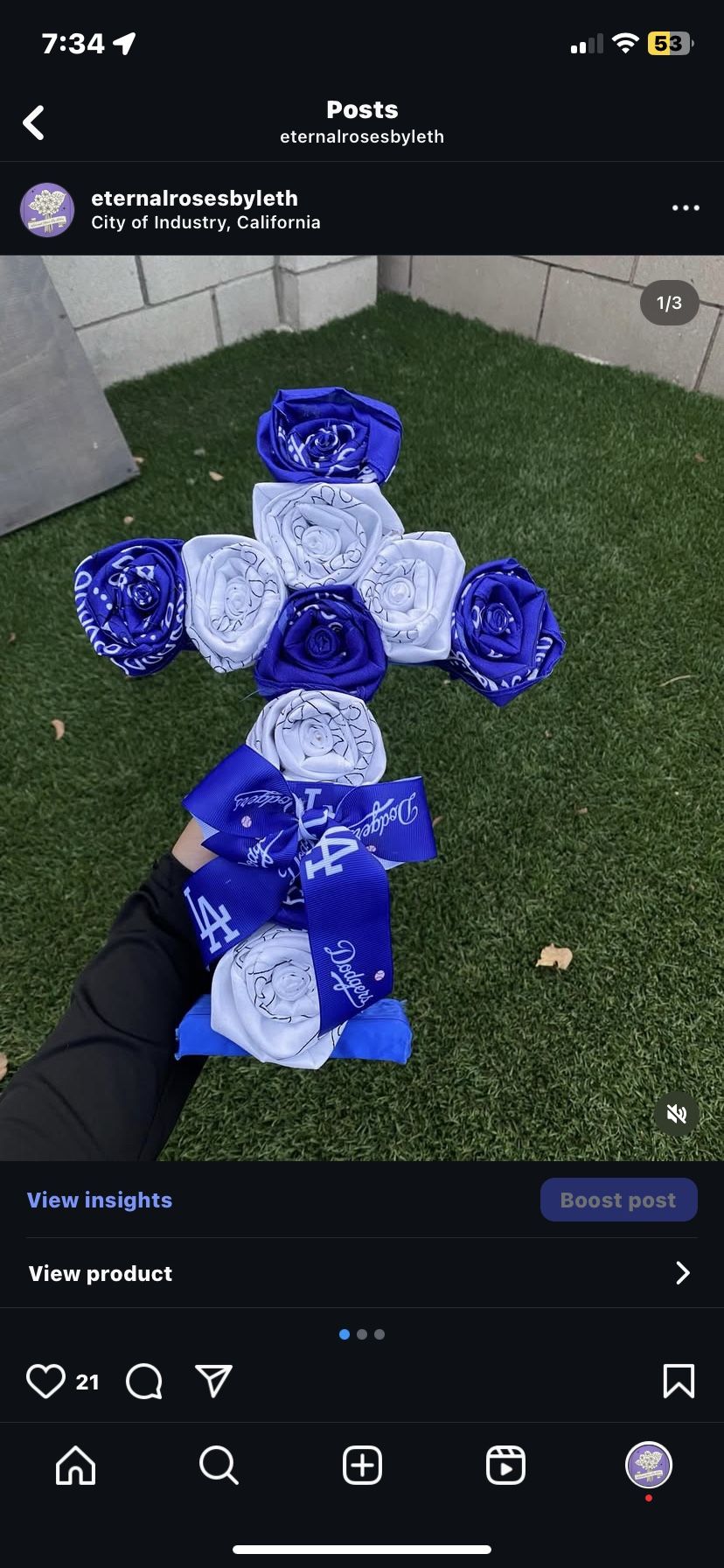 Bandana Dodger Cross