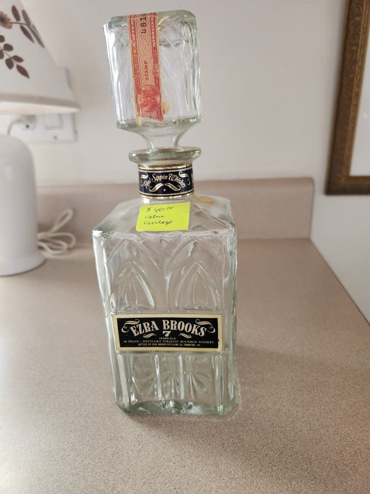 Antique Liquor/Booze Bottle $40.