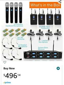 drums set and mic set bundle