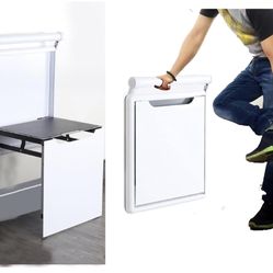 Foldable Wall-Mounted Stool Armrest,Shower Seat with Handle,Shoes Changing