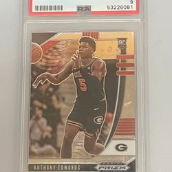 PSA 9 Anthony Edwards 2020 Panini Prizm Draft Picks #41 Rookie