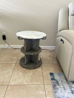 Gray end table