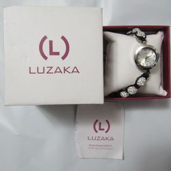 Luzaka Montre Shamballa Blanche Bracelet Shamballa Watch White Adjustable
