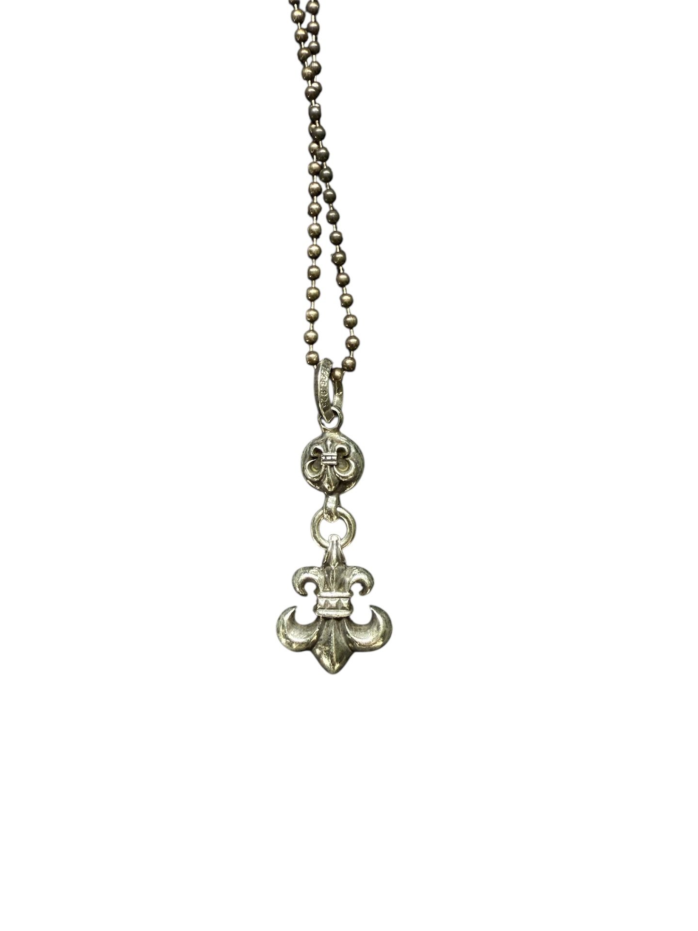 Chrome Hearts 1Ball BS Fleur De Lys Charm Pendant