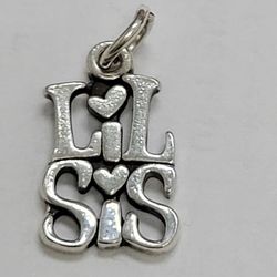 James Avery silver Lil Sis Charm