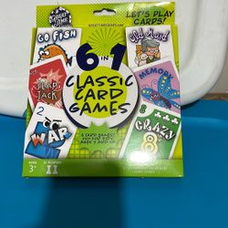 🎊🎊🎊New! Card Games, 6 In 1. $5