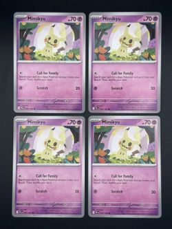 Mimikyu x 4 Playset [Regular] (NM) - Pokémon - Phantasmal Flames (ENG)