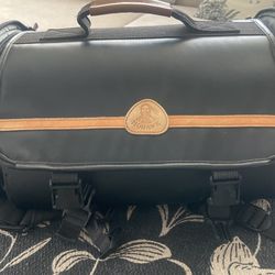 Vintage Camera Leather Mohawk Bag