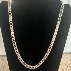 14k White Gold Plated Necklace 