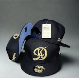 Los Angeles Dodgers New Era 9FIFTY Snapback Navy/Gold LA Logo Hat Cap