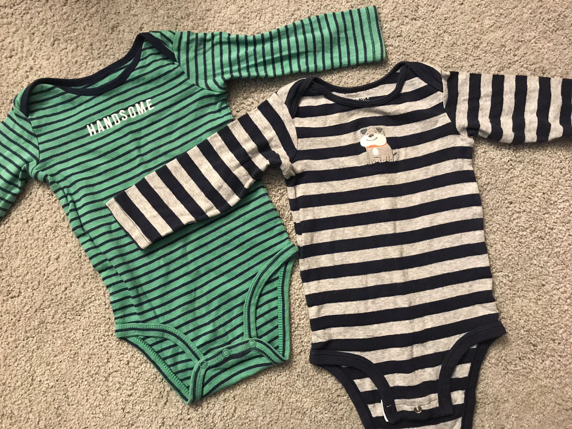 Two Boys 18 Month Onesies