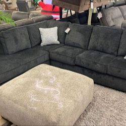 🍒Altari Smoke Sectoniol Sofa with Chaise