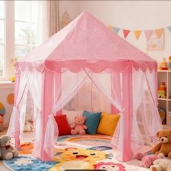 kids play tent princess HUGE christmas GIFT