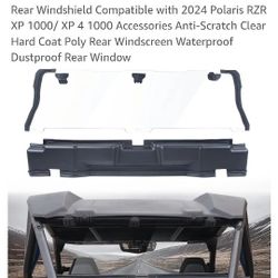 2024 Polaris RZR XP 1000/ XP 4 1000  Rear Windshield 