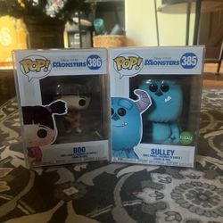 Boo 386  & Sulley 385 Funko Pops