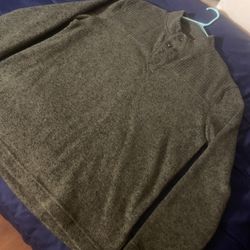 Forest Green Sweater 4 Button Design 