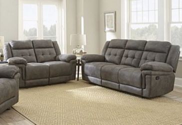 Reclining sofa and love seat