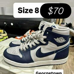 Jordan Retro 1s Georgetown Size 8 Men 