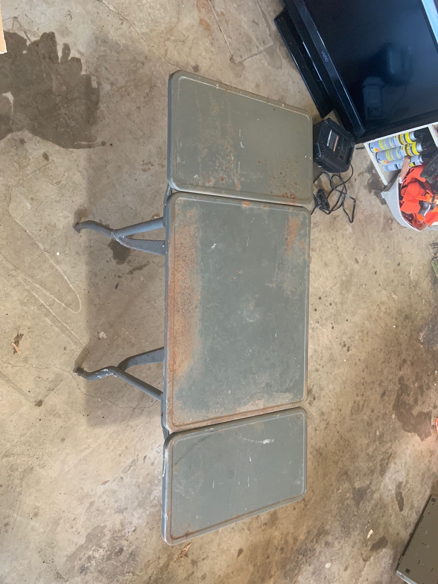 Antique Metal Type Writer Table-As Is