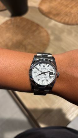 36mm presidential meteorite dial with diamonds