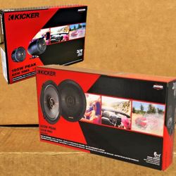 Kicker KS Car Speakers 2-Sets 6 1/2" 2-Way & 3/4" Dome Tweeters 395 Watts Package 🚨 Payment Options Available 🚨 No Credit Needed 🚨 