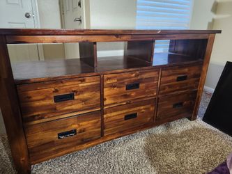 Luxury Solid Wood Entertainment Center