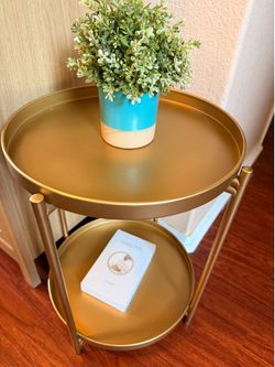 Gold Side Table