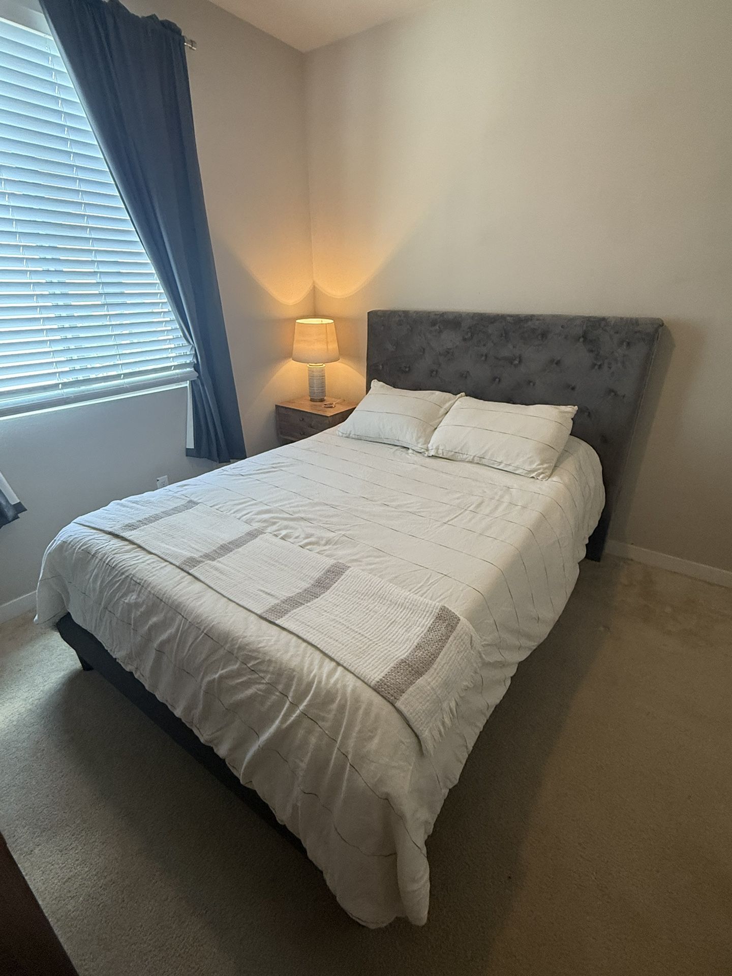 Bed Frame, Headboard, Mattress