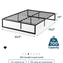 Full Metal Platform Bed Frame 
