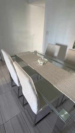 Dining table and chairs