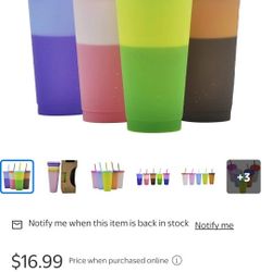 Color Changing Cups And Clear 