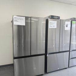 Samsung Bespoke 3-Door French Door Refrigerator 30 cu. ft. in Stainless Steel with AutoFill Water Pitcher