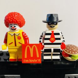 McDonald’s And Hamburlgar Collectibles Set Custom Lego Minifigures