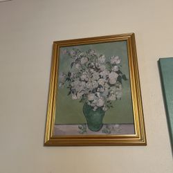 Flower Painting And Frame