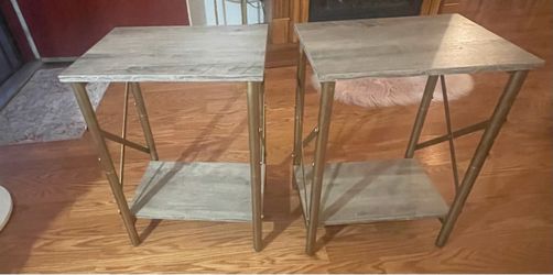 Set of 2 auxiliary tables