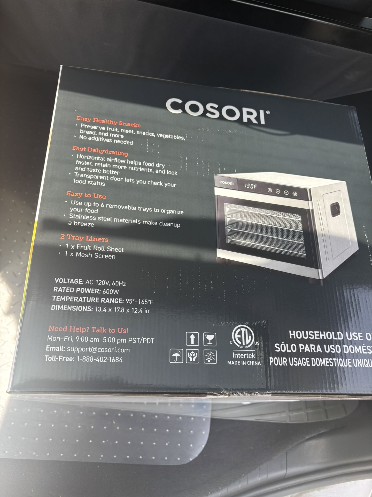 50% OFF DEAL: COSORI Food Dehydrator, Bigger Than 7 Trays With Large 6.5" Drying Space