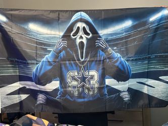 Cowboys Ghost Face flag