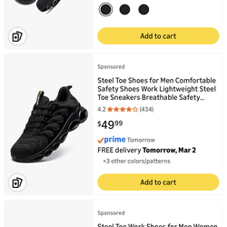 Vapor max Work shoes