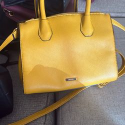 Aldo Yellow Leather Tote