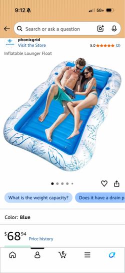 Inflatable Lounger Float, Free
