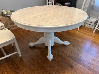 Round solid wood kitchen table $250