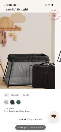 BabyBjörn Travel Crib — Practically More Traveled Than It Was Used