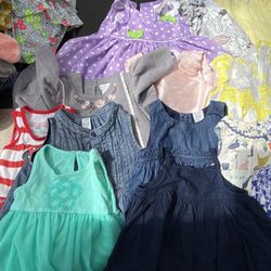 Baby Girl Clothes 3-12 Bundle 21 Dresses