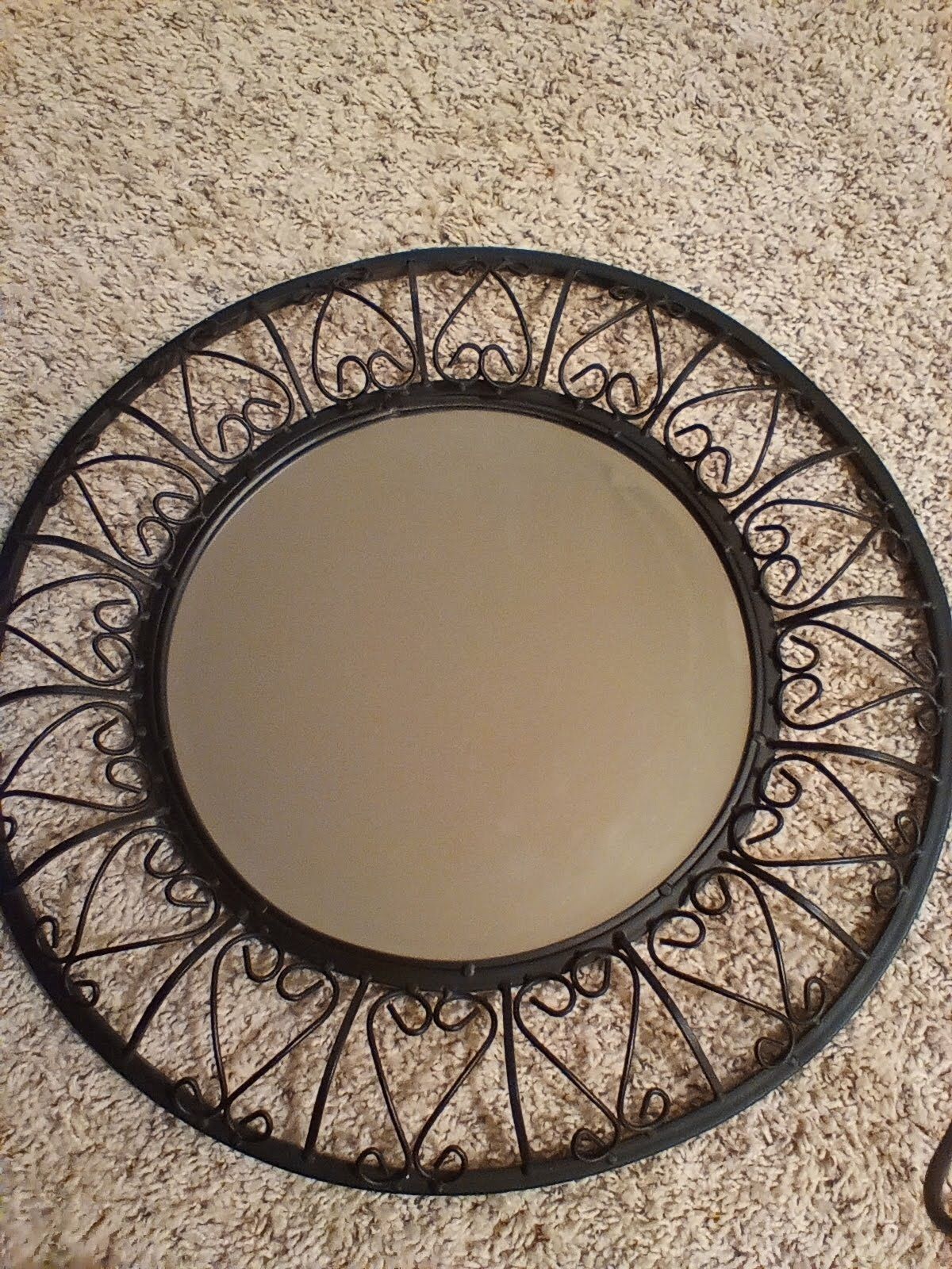 Beautiful steel/metal mirror