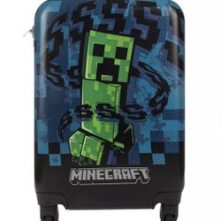 Minecraft Creeper Hardside Carry On Suitcase