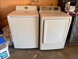 Samsung washer and gas dryer.