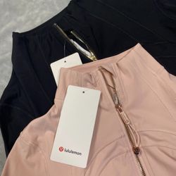 Black and pink lululemon jackets
