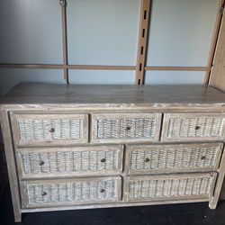 King Size bed frame, dresser, and mirror