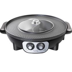 Food Party 2 in 1 Electric Grill and HotPot Combo